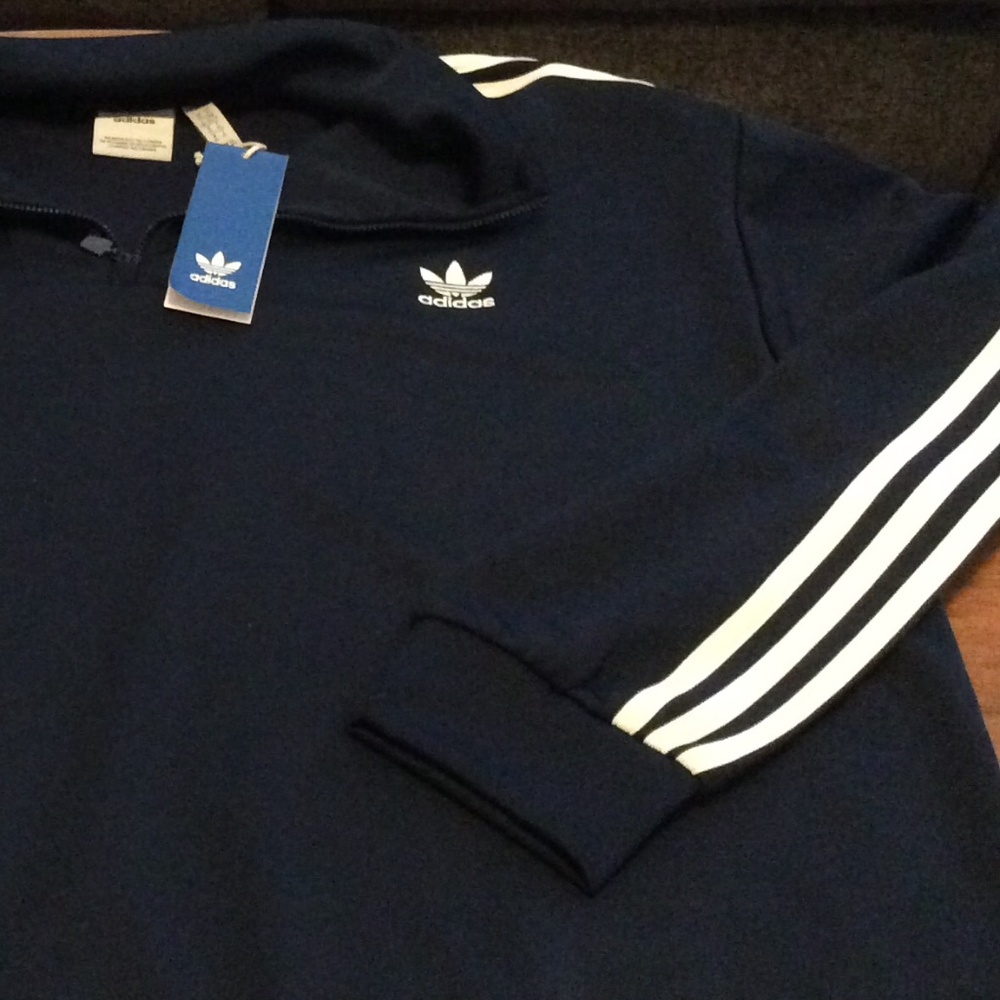 Adidas men’s pullover indigo blue xlarge